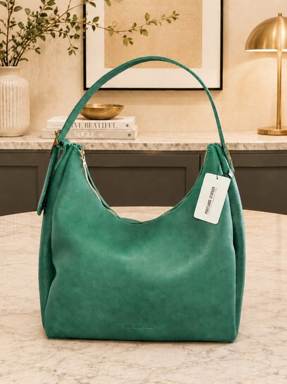 Portland Leather - Brand New - Oversized Bacalar Aspen Shoulder Bag